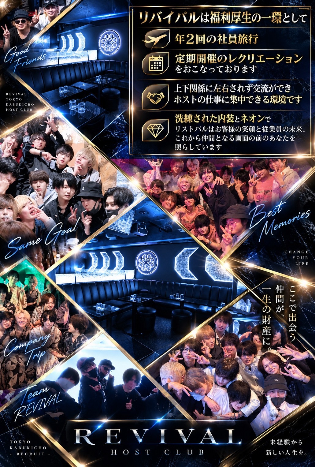 REVIVALの福利厚生と職場環境